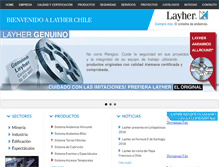 Tablet Screenshot of layher.cl