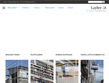 Tablet Screenshot of layher.co.nz