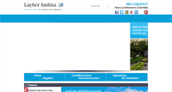 Desktop Screenshot of layher.com.co