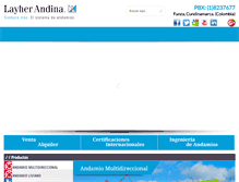 Tablet Screenshot of layher.com.co