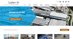 Desktop Screenshot of layher.pl