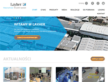 Tablet Screenshot of layher.pl